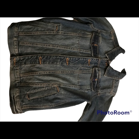 S🚫LD NWT Wonder Nation Denim Jacket (INDIGO DENIM) Size  M(8) 100% Cotton - Picture 3 of 5